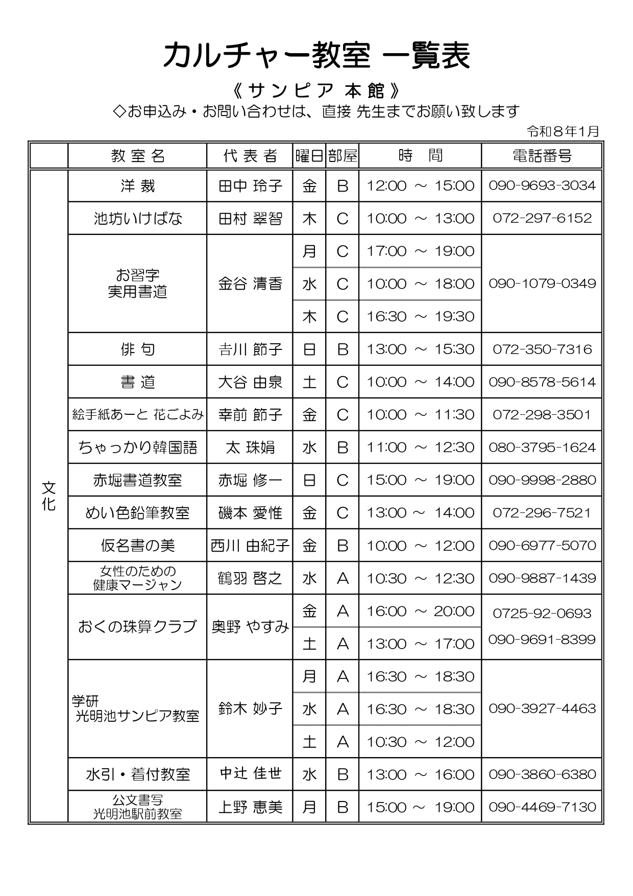 本館3階での実施教室 01
