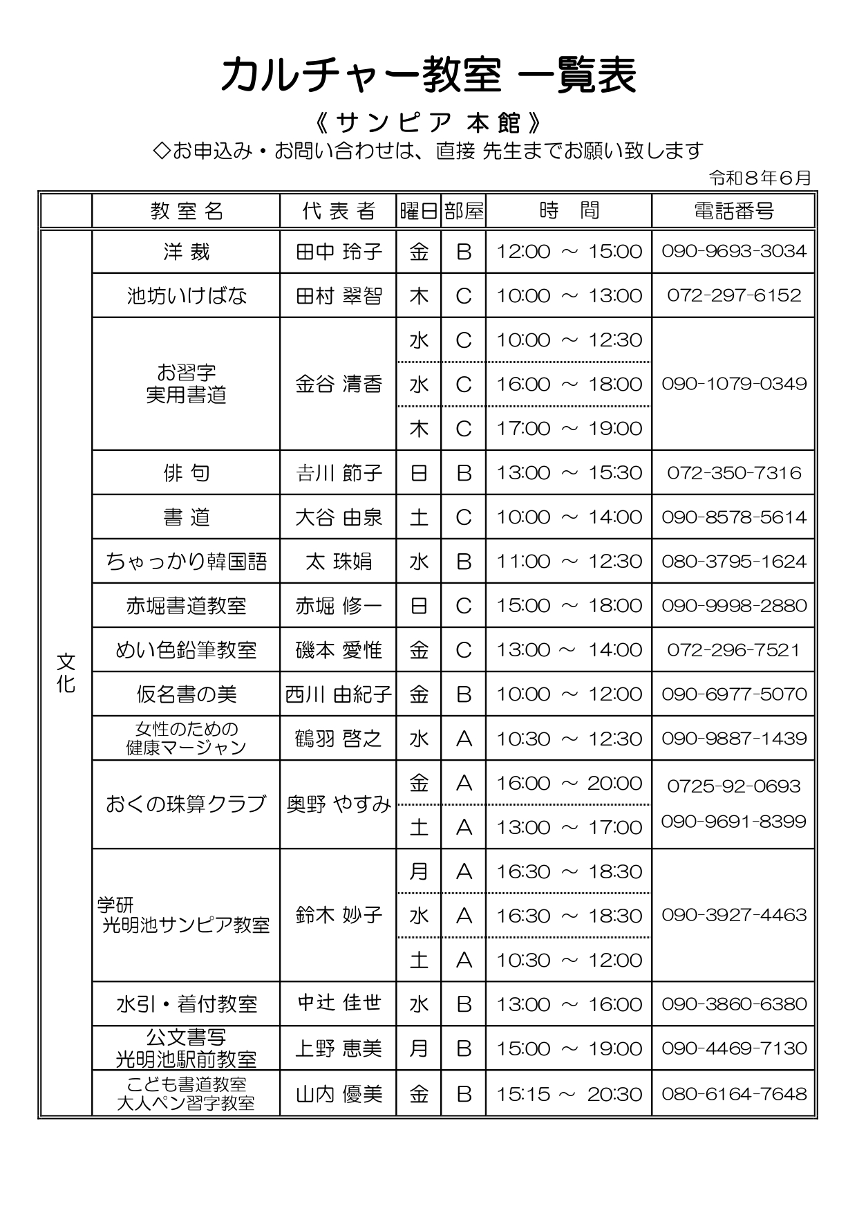 本館3階での実施教室 01
